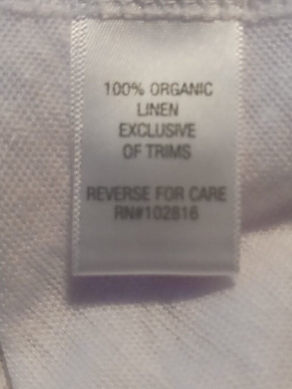 Garnet Hill Organic Linen cap- sleeve tee - Picture 5 of 9